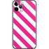 Pink and White Geometric Stripes iPhone 11 Pro Skin
